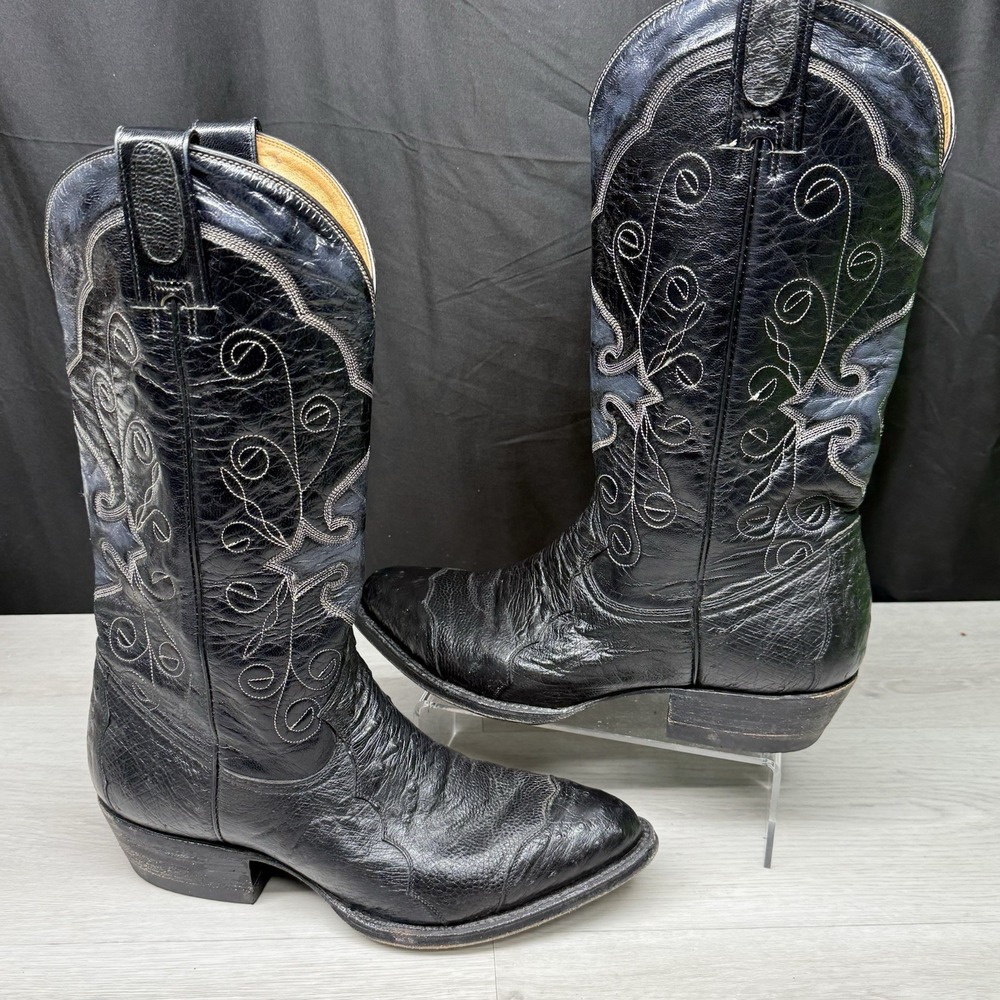 Montana Cowboy Boots Western Leather Mens Pointed Toe 11675 7400  11 D Mexico